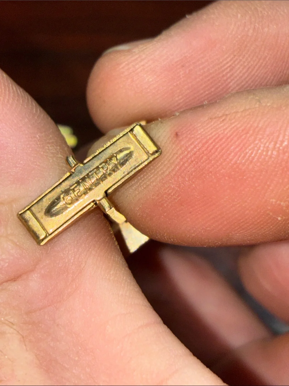 Gentry Gold-Tone Geometric Men’s Cufflinks